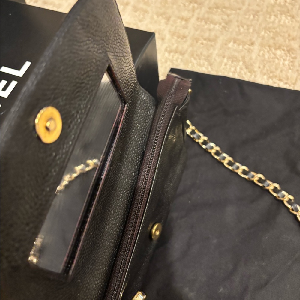 Chanel Black Leather Chain Bag - Picture 7 of 15